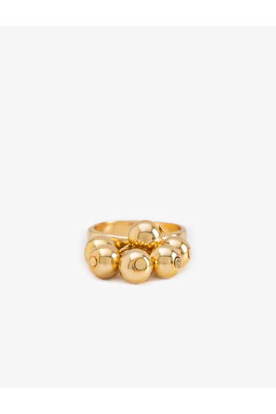 Koton Metal Bead Detailed Steel Blended Ring
