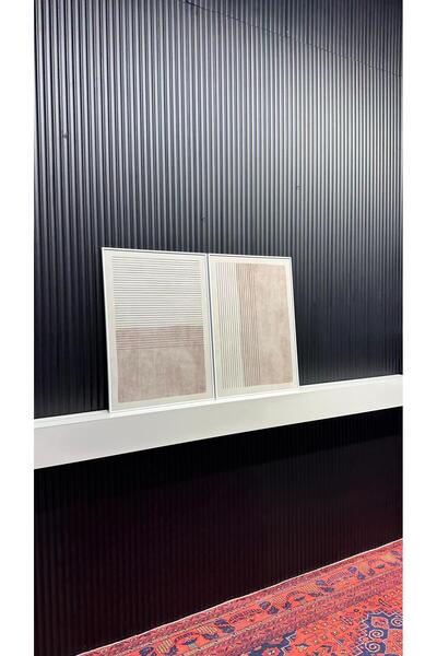 Tablomtr Set de 2 tabele din sticlă reală cu cadru metalic ParekrafG