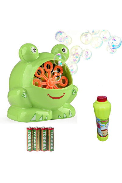 Floopy Pachet Aparat de facut baloane de sapun, bule - model broscuta + Rezer...
