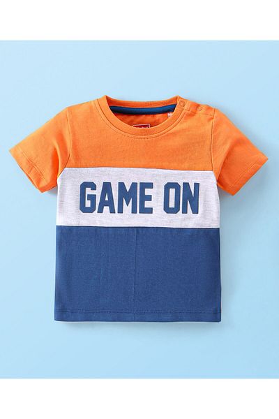 Babyhug 100% Cotton Full Sleeve Hoodie T-Shirt,Lounge Pants Text,Basketball Print-Grey,Navy Blue