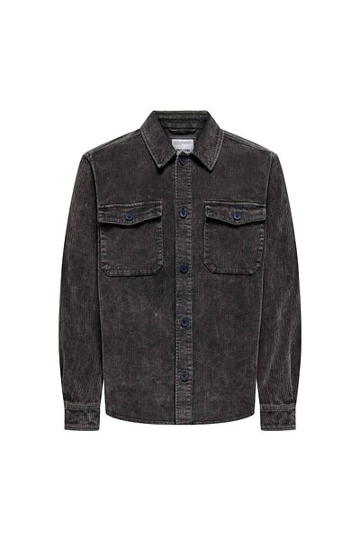 Only & Sons Ανδρικό γκρι πουκάμισο Marlon (22030129-GPS)