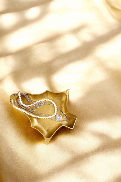 Evene Χρυσός οργανωτής μακιγιάζ και καλλυντικών - Διακοσμητικό πιάτο Μοντέλο 12