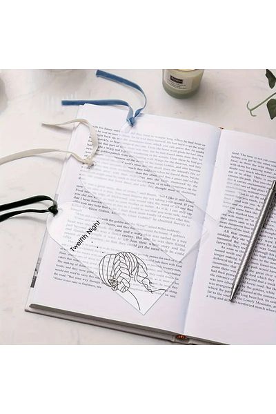 Pleksi Marketi 50 Clear Acrylic Bookmarks