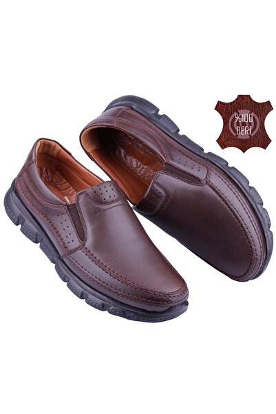 DETECTOR Inner Outer Genuine Leather Ultra Light Orthopedic Casual Men's Shoes