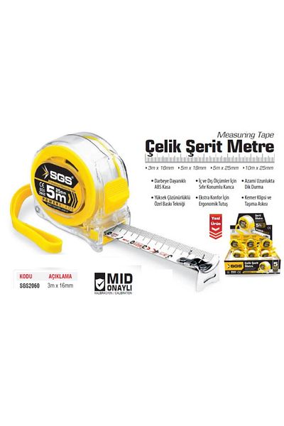 DEPOKON Sgs Professional Steel Strip - 3 Meters X 16mm Depokon