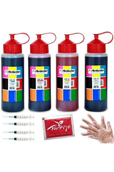 Perfection Epson 103 L3266 L3256 L4260 Yazıcı Uyumlu Mürekkep 4x500 ml