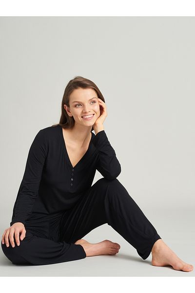 Schiesser Pyjamahose Mix Relax Schlaf-hose Schlaf-hose Pyjama Schlafmode