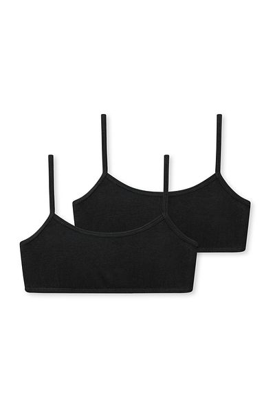 Schiesser Bustiers 2er-pack Basic Kids Bra Bustier Bh Lingerie