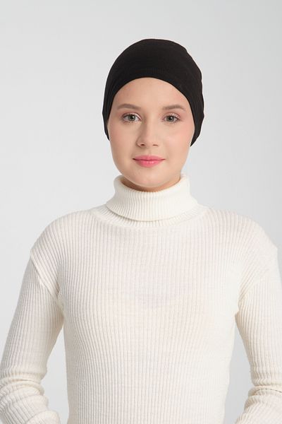 Wega Moda 100% Cotton Hijab Combed Cotton Bonnet - Flat Stitching and Back Tie Detail