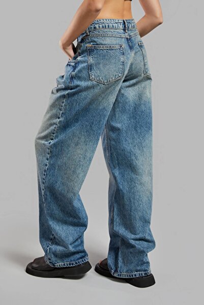 its basic Γυναικείο τζιν παντελόνι T.Jeans Color 4S565 Baggy Fit - 100% βαμβακερό