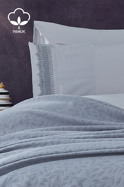 Nazik Home Σετ Παπλωματοθήκη Cadiz Lace Διπλό 7 τεμαχίων