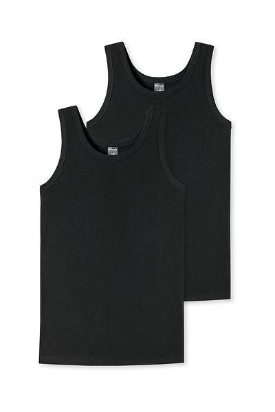 Schiesser Tank-tops 2er-pack Basic Kids Tank-top Unterhemd Unterzieh-shirt Ärmellos