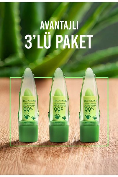 Jeunesse Aloe Vera Magic Lip Stick 3.5 Grams*3 Pcs - Magic Lip Balm