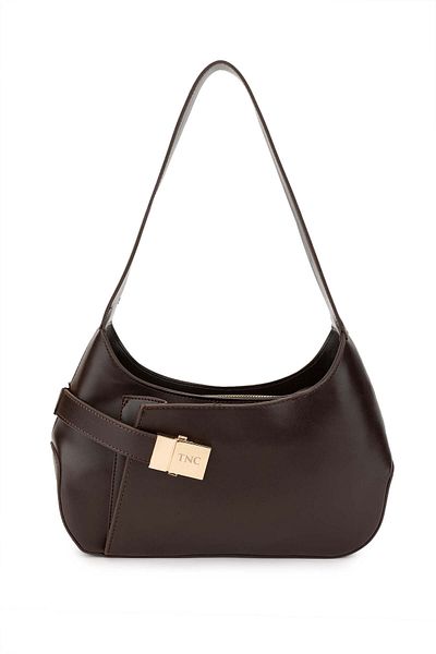 Tamer Tanca Women's Vegan Brown Shoulder Bag