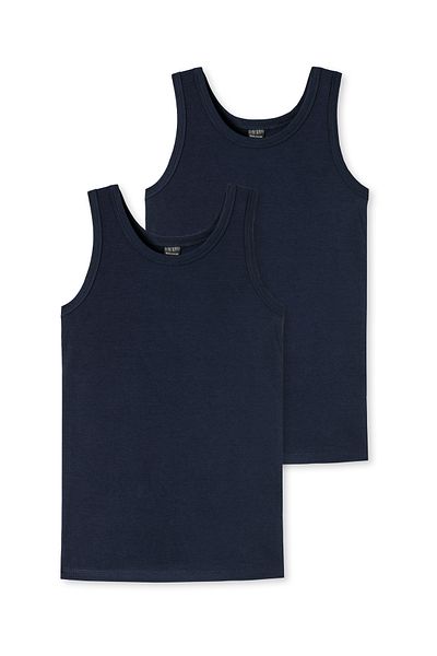 Schiesser Tank-tops 2er-pack Basic Kids Tank-top Unterhemd Unterzieh-shirt Ärmellos