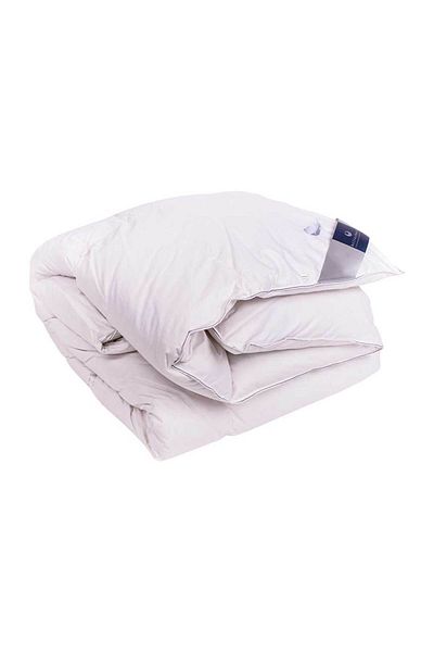 Homelux Pilota de puf de gasca, 140x200 cm, 100% bumbac satinat, 90% puf, 10% pene, alb