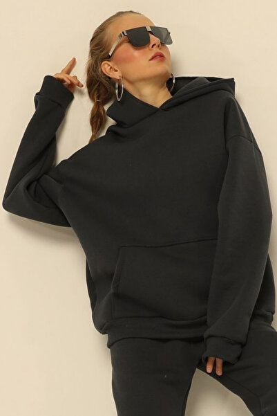 BayBayan Γυναικείο κομψό φούτερ Casual Oversize Basic