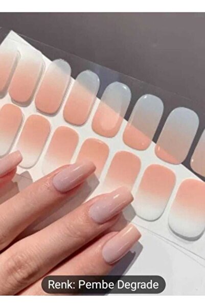 ASY 16 ADED geçişli parlak yüzey nude renk tasarım jel tırnak