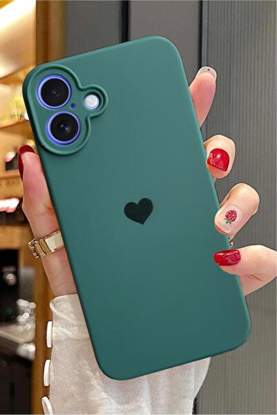 3GEN CASE İphone 16 Plus Uyumlu Kalp Logolu Renkli First Silikon Kılıf