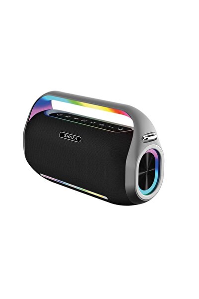 shaza 250w Ses Çıkışı Mikrofonlu Taşınabilir Bluetooth Hoparlör Siyah