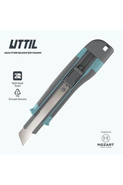 UTTIL NMUK09 1+1 Yedekli Geliştirilmiş Ergonomi 18 mm Kaymaz gövde Tutuşlu Ma...