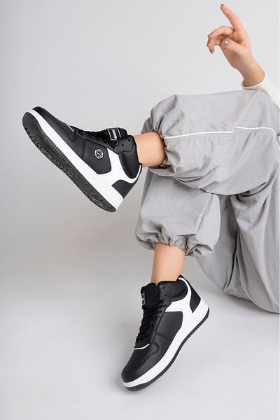 McDark ΑΘΛΗΤΙΚΑ ΠΑΠΟΥΤΣΙΑ UNISEX SNEAKER ΜΑΥΡΟ ΛΕΥΚΟ