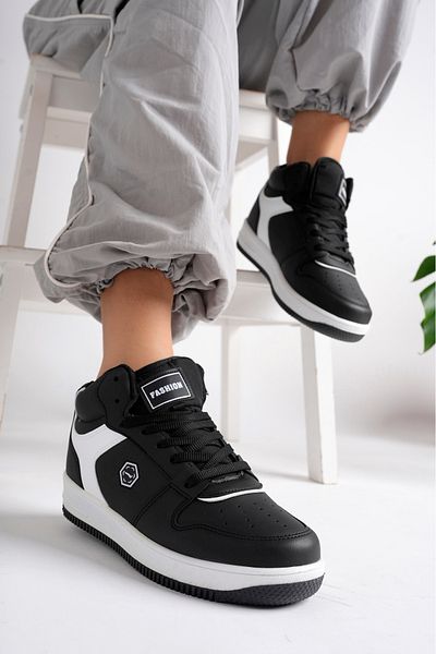 McDark ΑΘΛΗΤΙΚΑ ΠΑΠΟΥΤΣΙΑ UNISEX SNEAKER ΜΑΥΡΟ ΛΕΥΚΟ