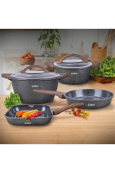 Homelux SET GATIT 6 PIESE ALUMINIU TURNAT, PARIS