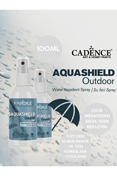 Cadence Su İtici Sprey Aquashield-Su Geçirmezlik Spreyi-Kumaş,Deri vb. Su,Kir...