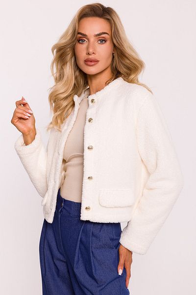 Made of Emotion Short teddy knit blazer