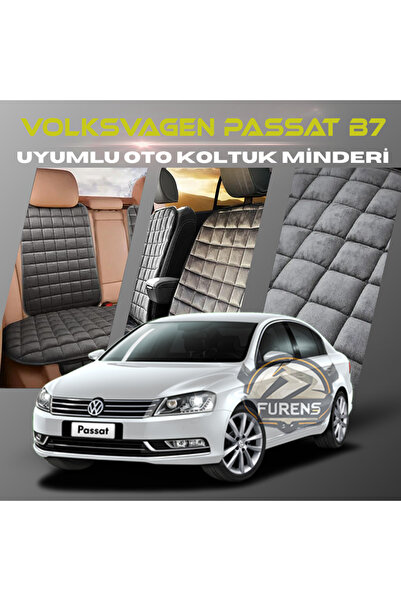 SHOOPLAA مجموعة وسائد مقعد السيارة Volksvogen Passat B7 بلون أنثراسايت مع جيو...