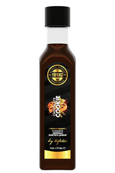 By Tüfekçi Gourmet Series Çikolatalı Cookies Aromalı Kokteyl, Pasta Ve Kahve Şurubu 60ml – (PANCAR ŞEKERİ)