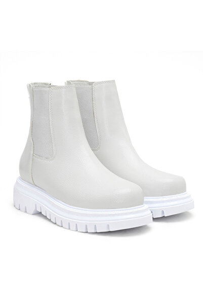 Desa Kadın Beyaz Yandan Lastikli Chelsea Bot