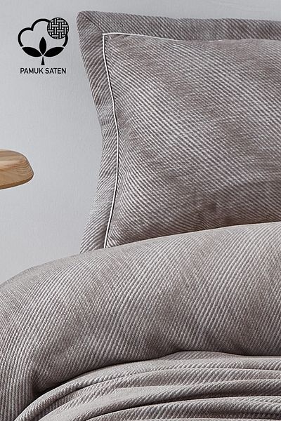 Nazik Home Volga Striped Cotton Double Bedspread