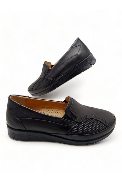 MAGIC SHOES Každodenní vroubkované boty z pravé kůže s plnou ortopedickou podrážkou