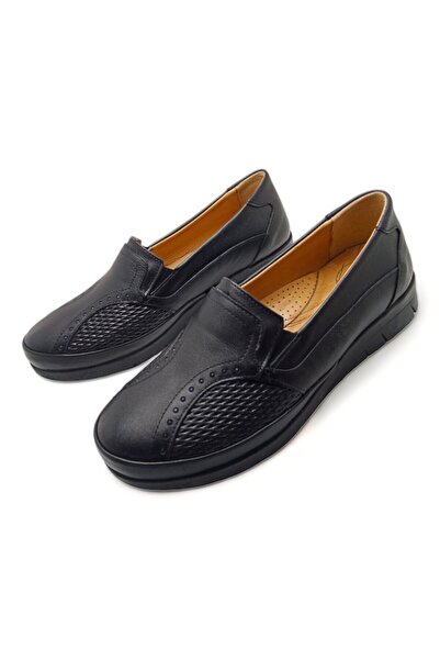 MAGIC SHOES Daily Genuine Leather Full Orthopedic Sole Scalloped Mother's Shoes