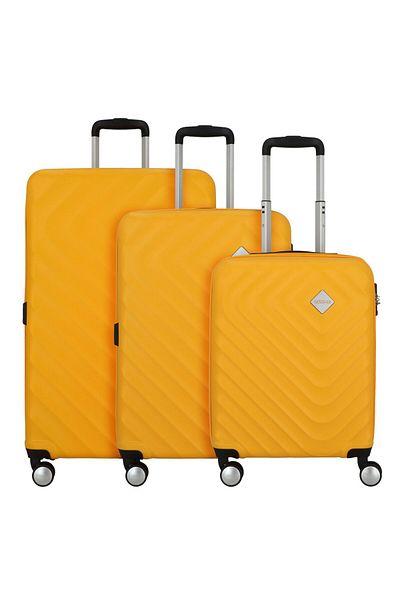 American Tourister Summer Square 4 Rollen Kofferset 3-teilig mit Dehnfalte