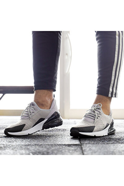 AZE STEP Γκρι-μαύρο ελαφρύ αθλητικό παπούτσι με πλέγμα αέρα - Aıc 270 για καθ...