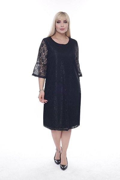 modayız Βραδινό φόρεμα με ισπανικό μανίκι Plus Size - 8e-2286