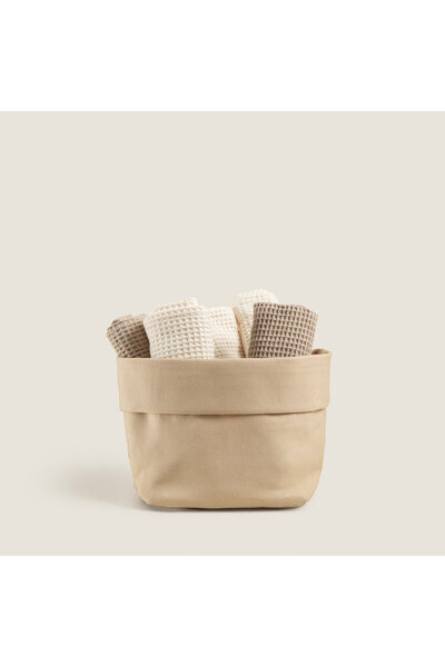 Chakra Set de prosoape de mână Grid Natural, 6 piese, natural