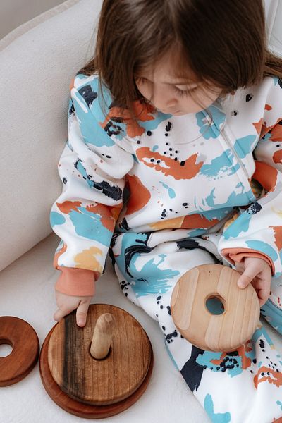 Lilabio Girl Boy 100% Cotton 1.5 Tog Patterned Sleeping Bag