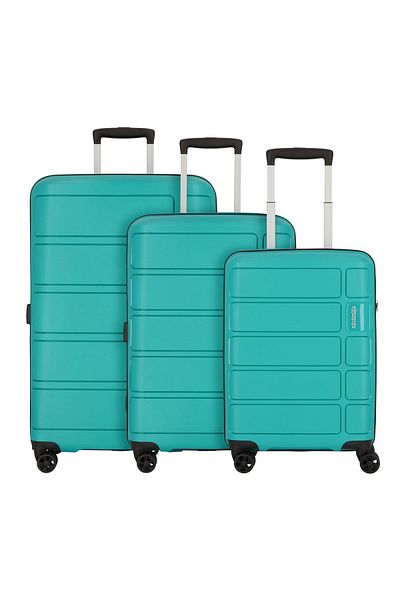 American Tourister 4 Rollen Kofferset – Sommerspritzer, 3-teilig