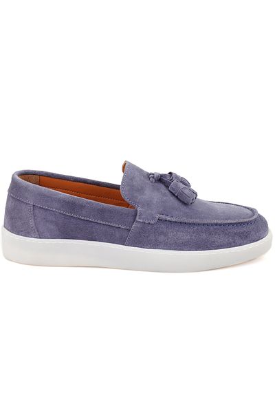 Desa Ανδρικό δερμάτινο σουέτ Loafer Laurel Grey