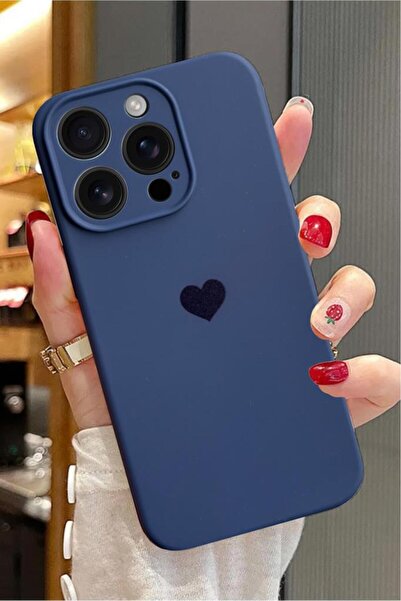 3GEN CASE حافظة سيليكون ملونة متوافقة مع هاتف آيفون 16 برو ماكس مع شعار قلب