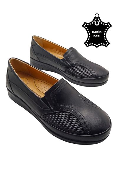 MAGIC SHOES Každodenní vroubkované boty z pravé kůže s plnou ortopedickou podrážkou