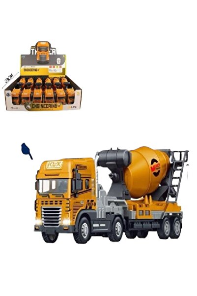 BYCEGU 88288 MÜZİKLİ VE IŞIKLI SÜRTMELİ OYUNCAK BETON MİKSER TIR