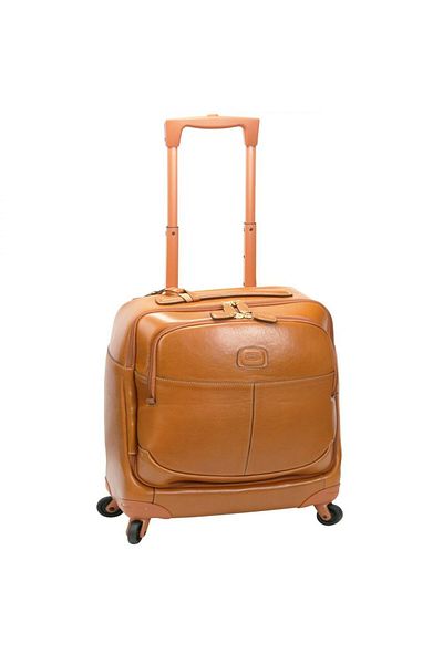 Bric's Life Pelle 4-Rollen Businesstrolley Leder 43 cm Laptopfach