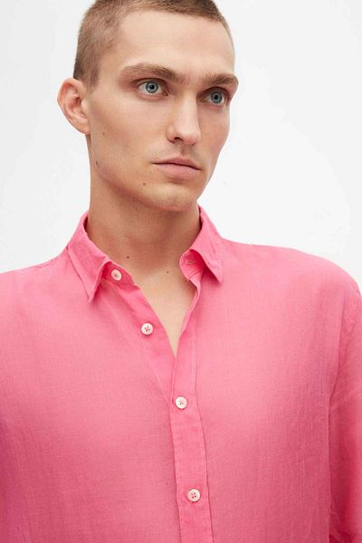 Tween Cămașă Slim Fit Fuchsia 100% in