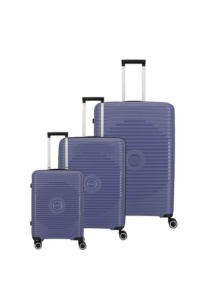 Travelite Orbita 4 – 3-teiliges, plissiertes Rollkoffer-Set mit Expansion