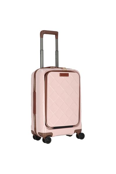 Stratic Leder & mehr 4 Rollen Kabinentrolley 55 cm Laptopfach